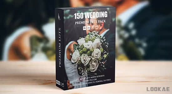 150个专业婚礼电影LUTs视频调色预设 Professional Cinematic Wedding LUTs for Filmmakers-精品资源站