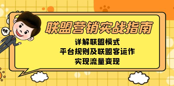 联盟营销实战指南，详解联盟模式、平台规则及联盟客运作，实现流量变现-精品资源站