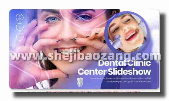 AE模版 牙科宣传视频After Effects模板 Dental Clinic Center Slideshow-精品资源站