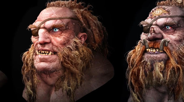 PS游戏电影怪物角色头部贴图细节绘制教程 Designing Creature Makeup for Film in Photoshop-精品资源站