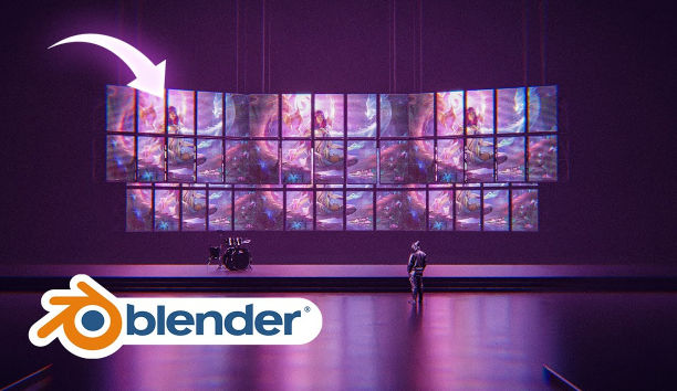 Blender LED大屏幕3D动画教程 Ducky 3D – LED Screen-精品资源站