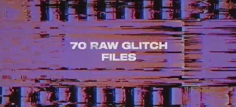 视频素材 70个故障干扰损坏刮痕视觉动画 Raw Ultimate Glitches-精品资源站