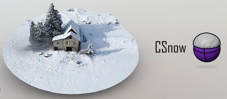 C4D插件 雪覆盖效果模拟 CSnow For Cinema 4D R20-R26-精品资源站