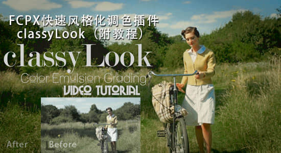 Final Cut Pro X  快速风格化调色插件 classyLook（附教程）-精品资源站