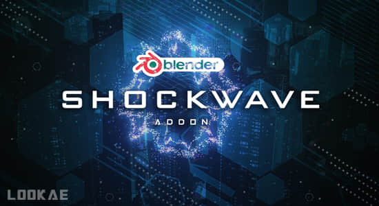 科幻能量冲击波视觉特效Blender插件 Shockwave Addon V1.2-精品资源站